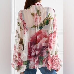 Floral Silk Chiffon DOLCE & GABBANA TOP